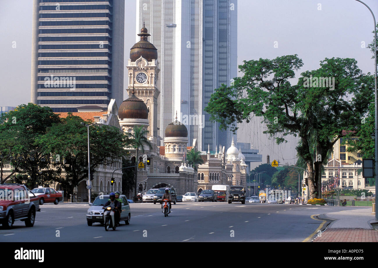 Sultan Abdul Samad building formerly Secretariat building this Moorish  style building designed by British architect A C Norman was built 1894 1897  the clock tower is 43m high Kuala Lumpur Malaysia Stock Photo - Alamy