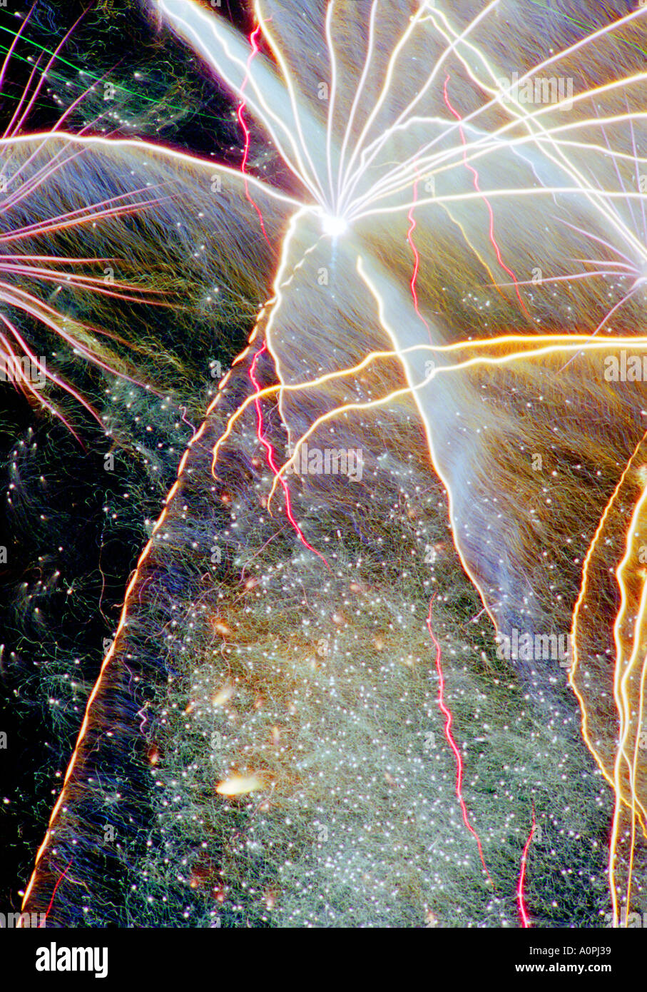 Aerial firework explosion hi-res stock photography and images - Alamy
