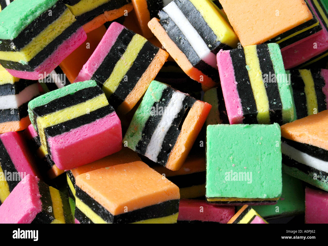 Licorice Allsorts confection Stock Photo Alamy