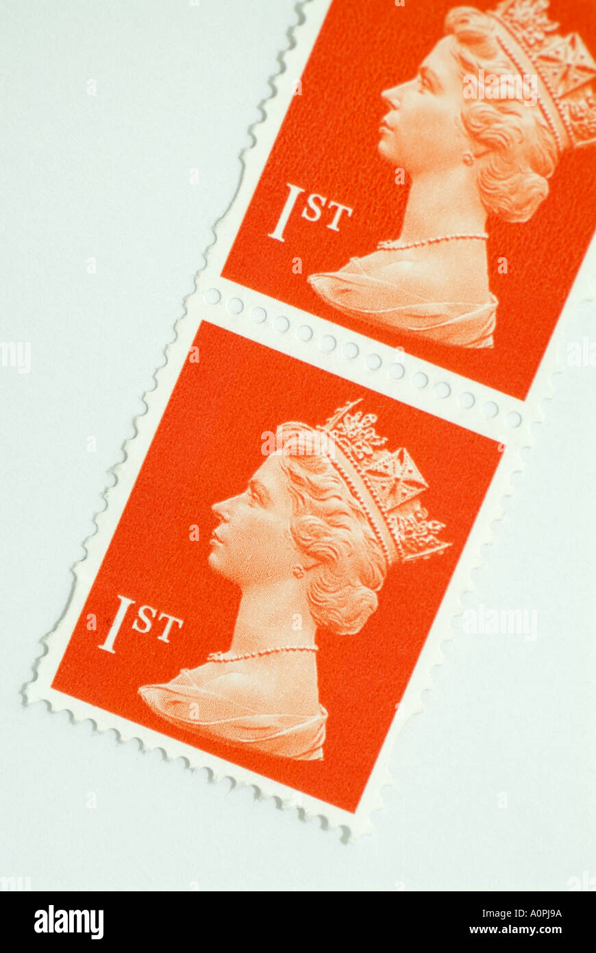 United Kingdom First Class Postage Stamps Stock Photo Alamy