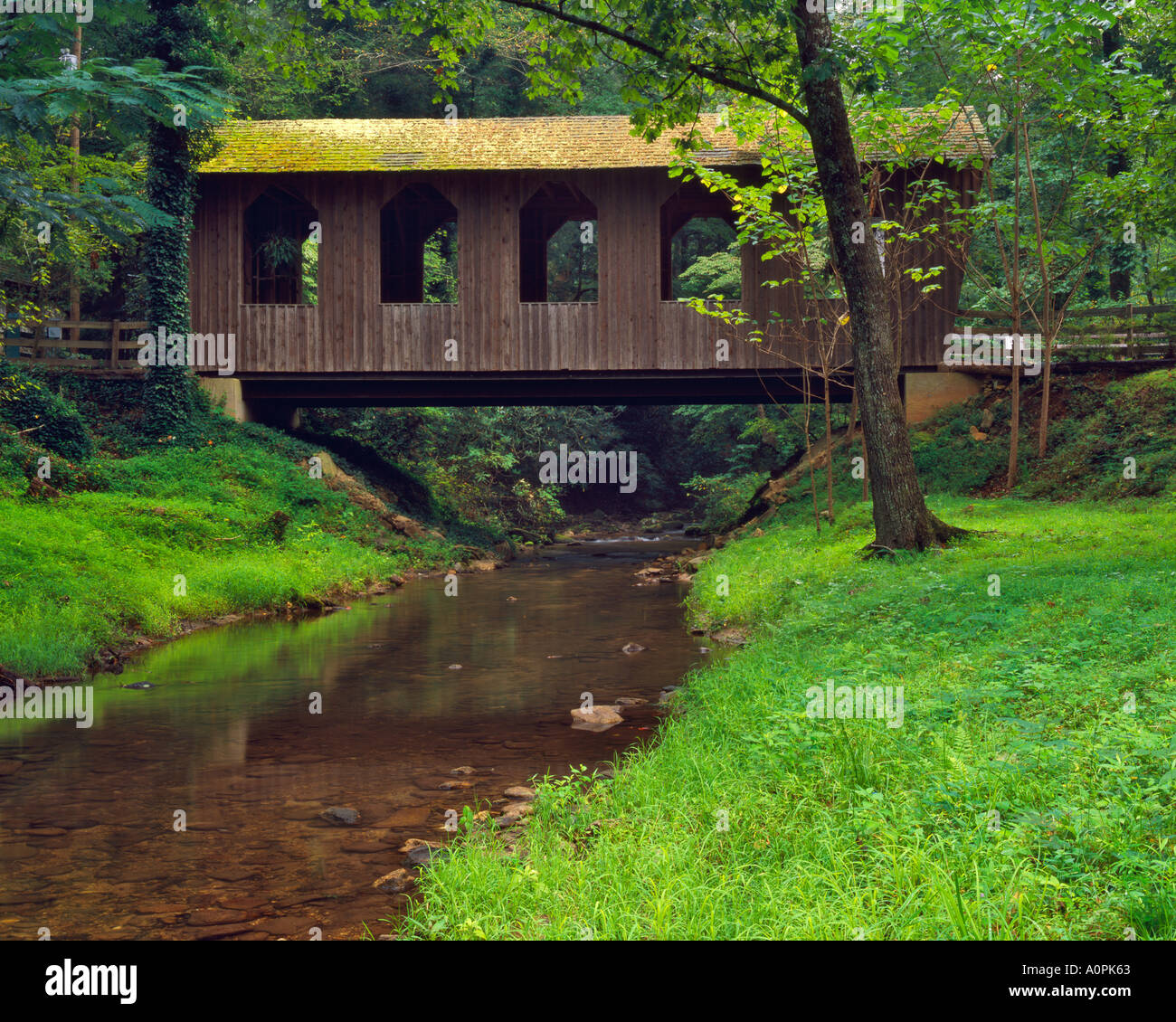 Pool Creek Covered Bridge Near Lake Lure Hanging Rock Rutherford County