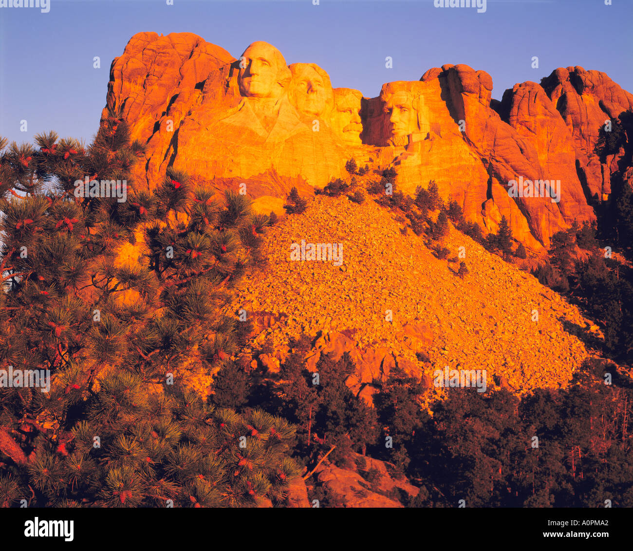 Sunrise at Mount Rushmore Mount Rushmore National Memorial South Dakota