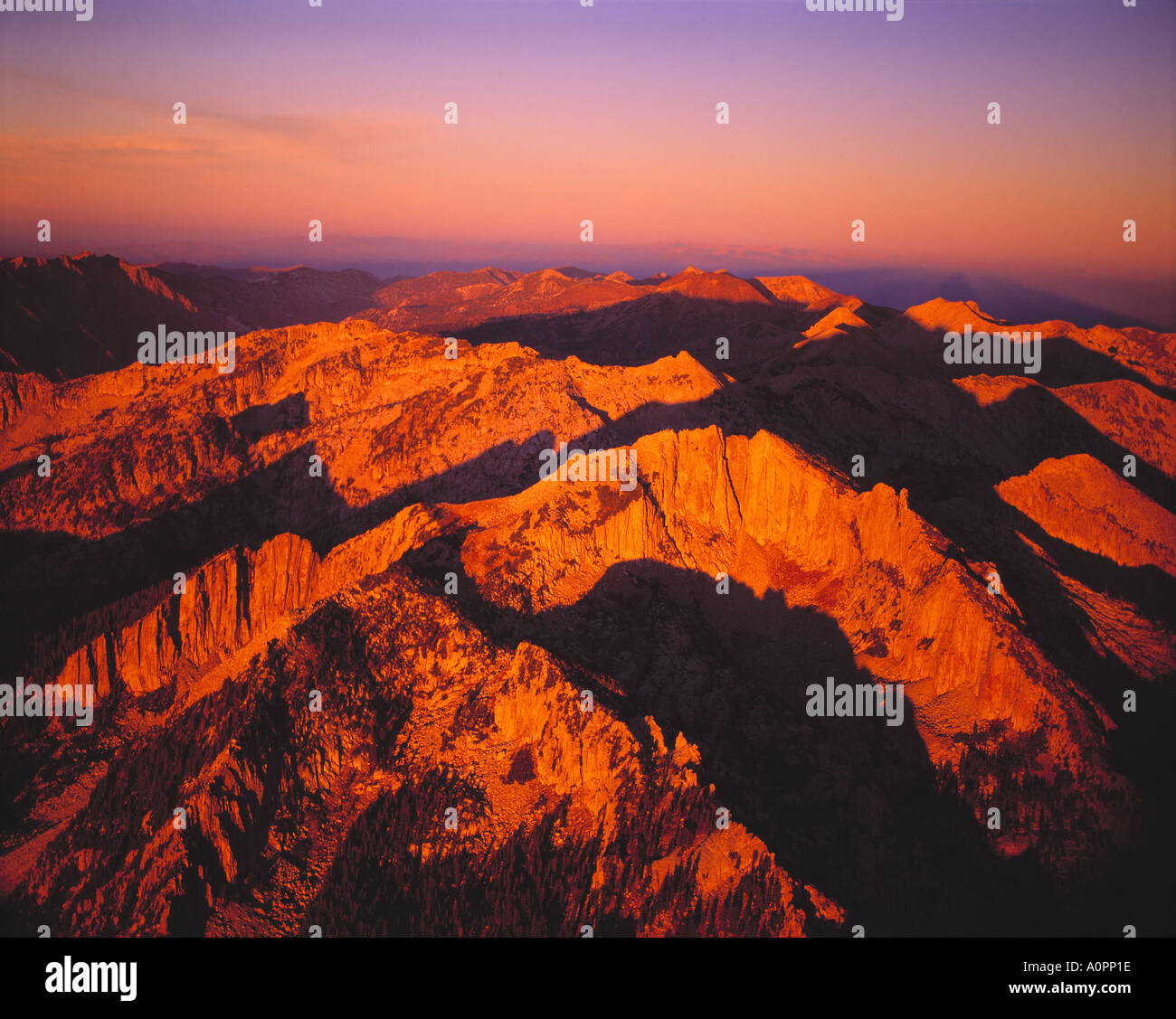 Lone Peak Wilderness Wasatch Mountains Utah Stock Photo
