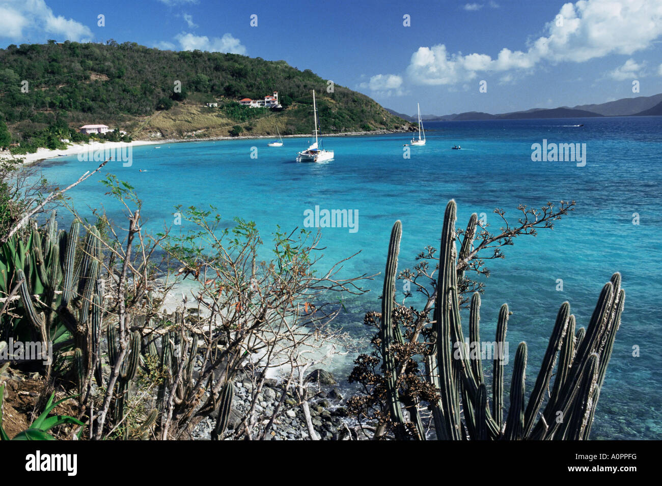 White Bay Jost van Dyke British Virgin Islands West Indies Caribbean Central America Stock Photo