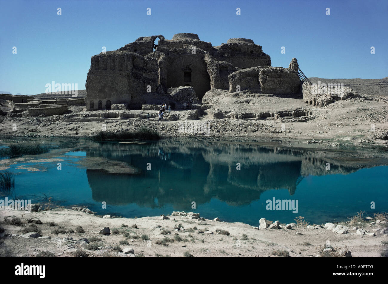 Sassanian palace Firuzabad Iran Middle East Stock Photo