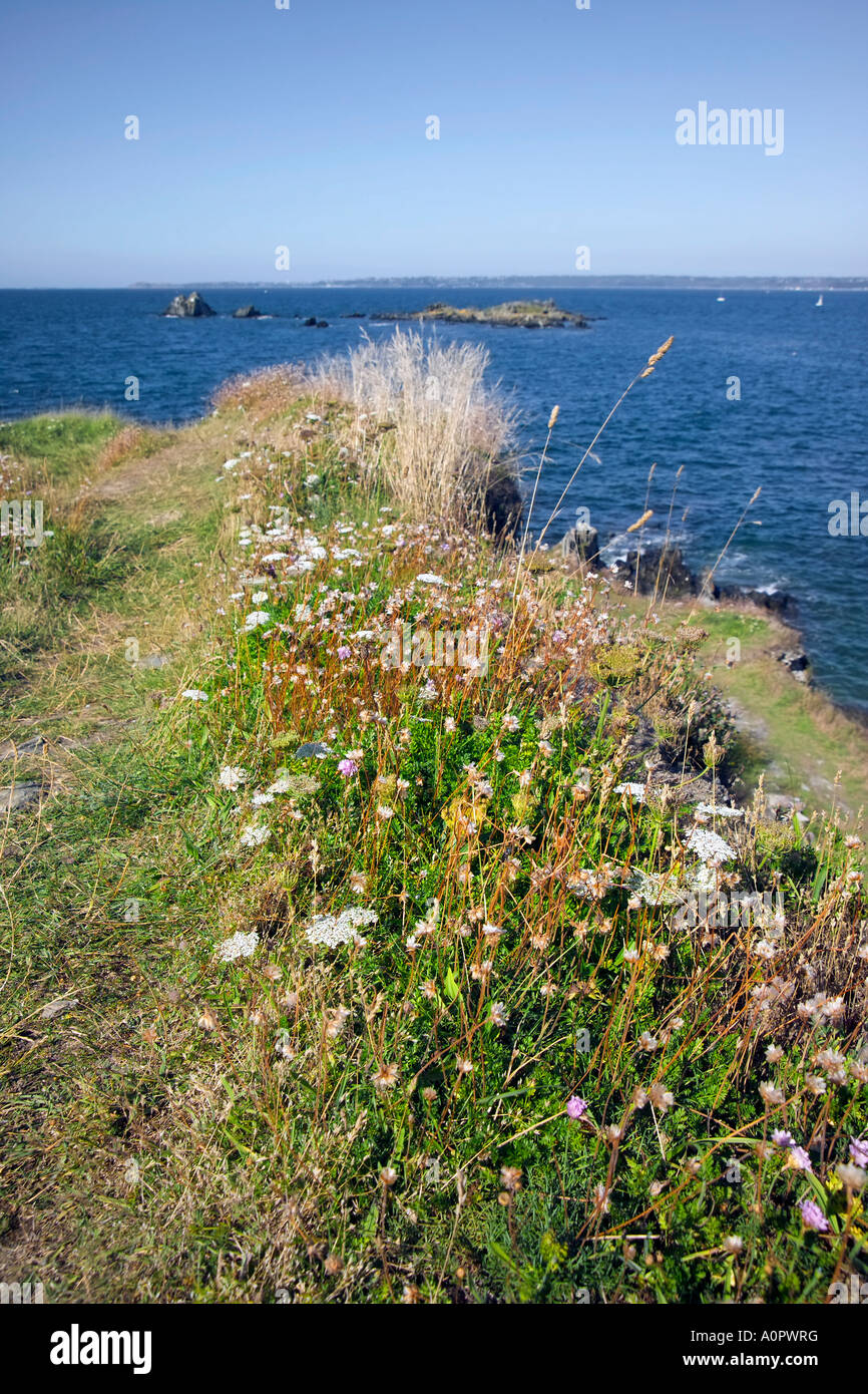 Locquirec Armorican Corniche Amorique Coast Finistere Brittany France ...