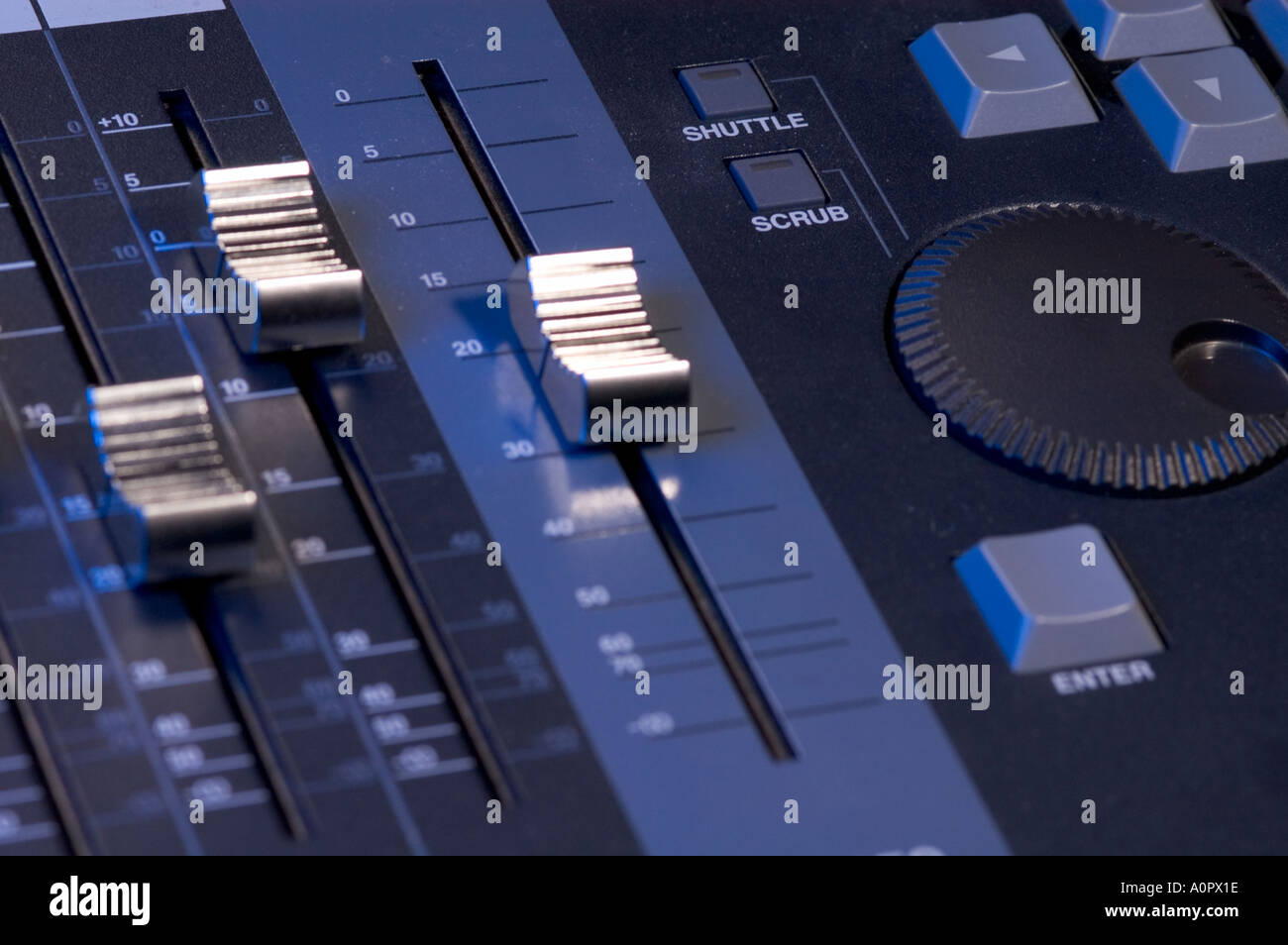Digital mixing desk Stock Photo Alamy