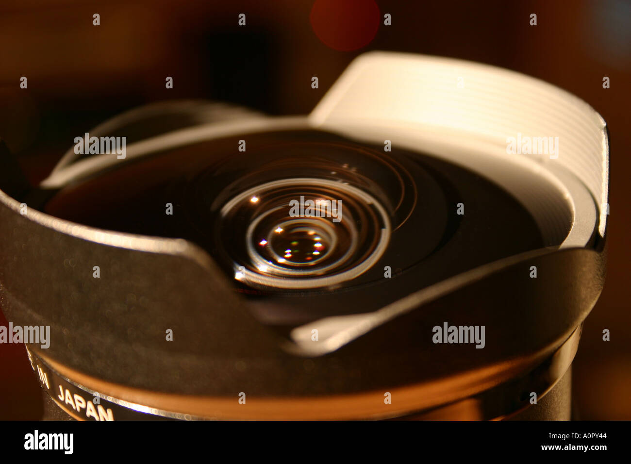 Camera Fish Eye Lens Stock Photo Alamy
