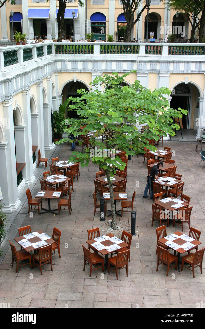 Singapore Patio Restaurant Chimes Stock Photo Alamy