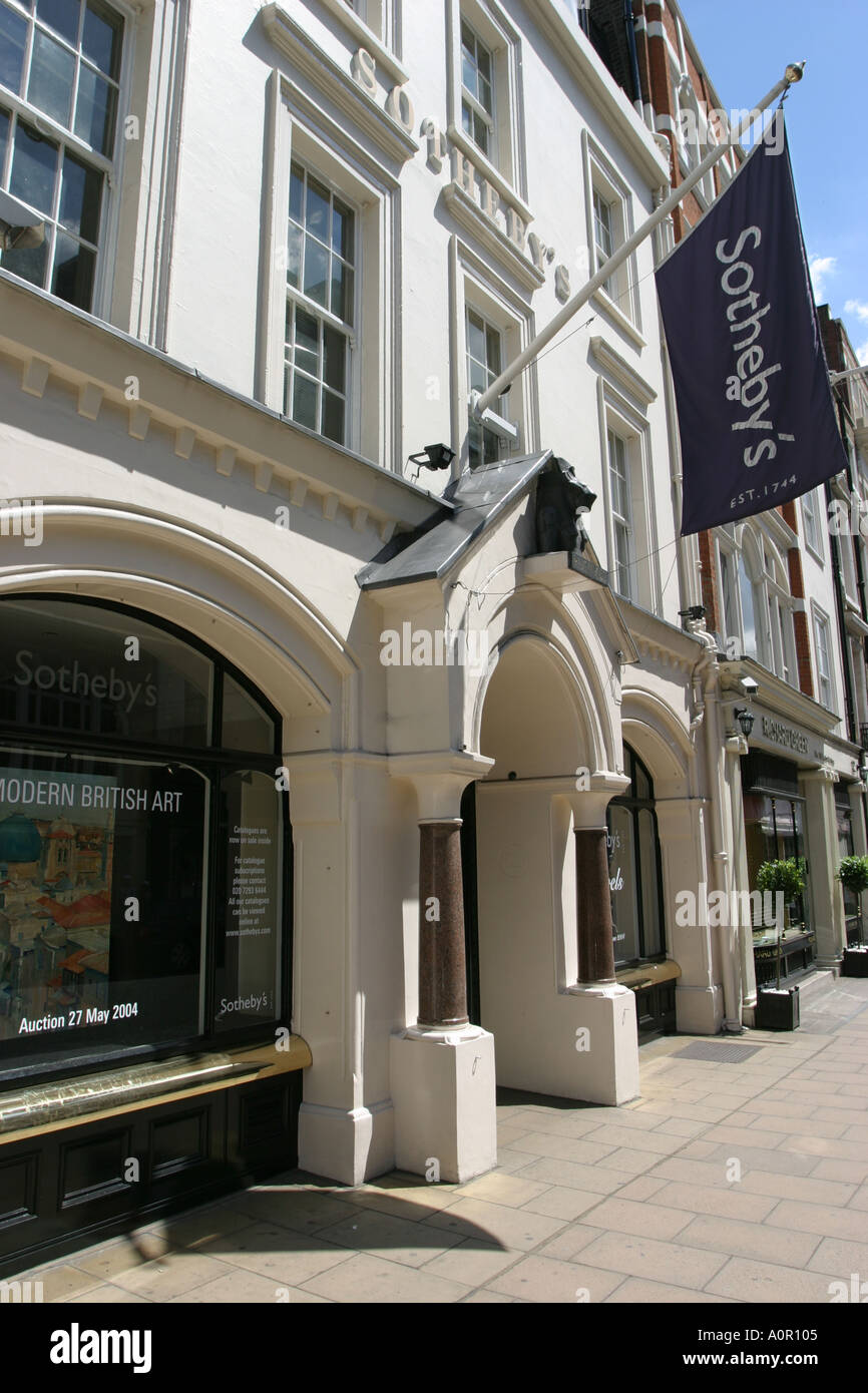 Sothebys auction house in Bond Street London Stock Photo