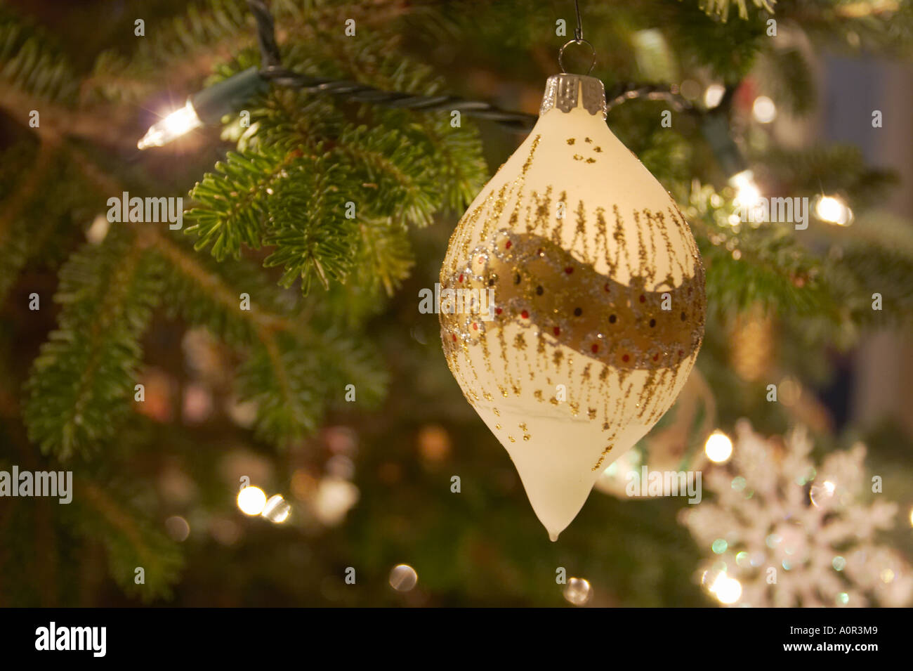 Christmas ornaments on a Christmas tree Stock Photo Alamy
