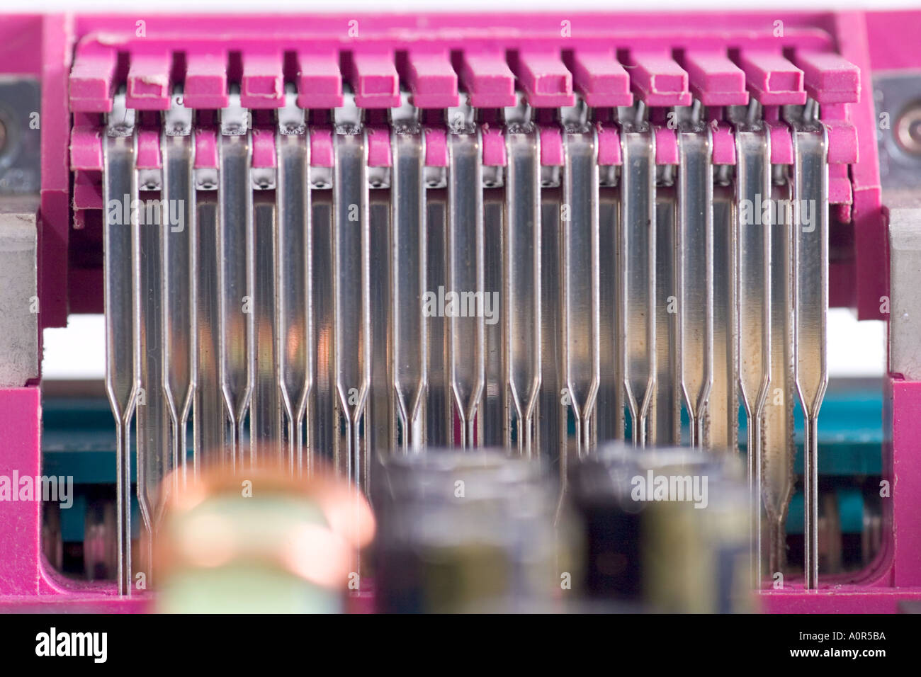 Close-up of components of a computer board Stock Photo - Alamy