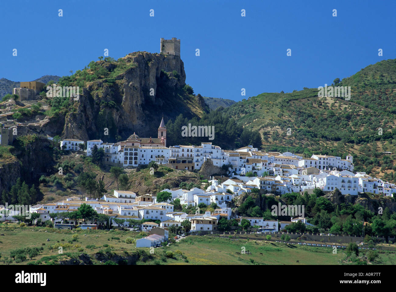 Zahara de la Sierra Andalucia Spain Europe Stock Photo - Alamy
