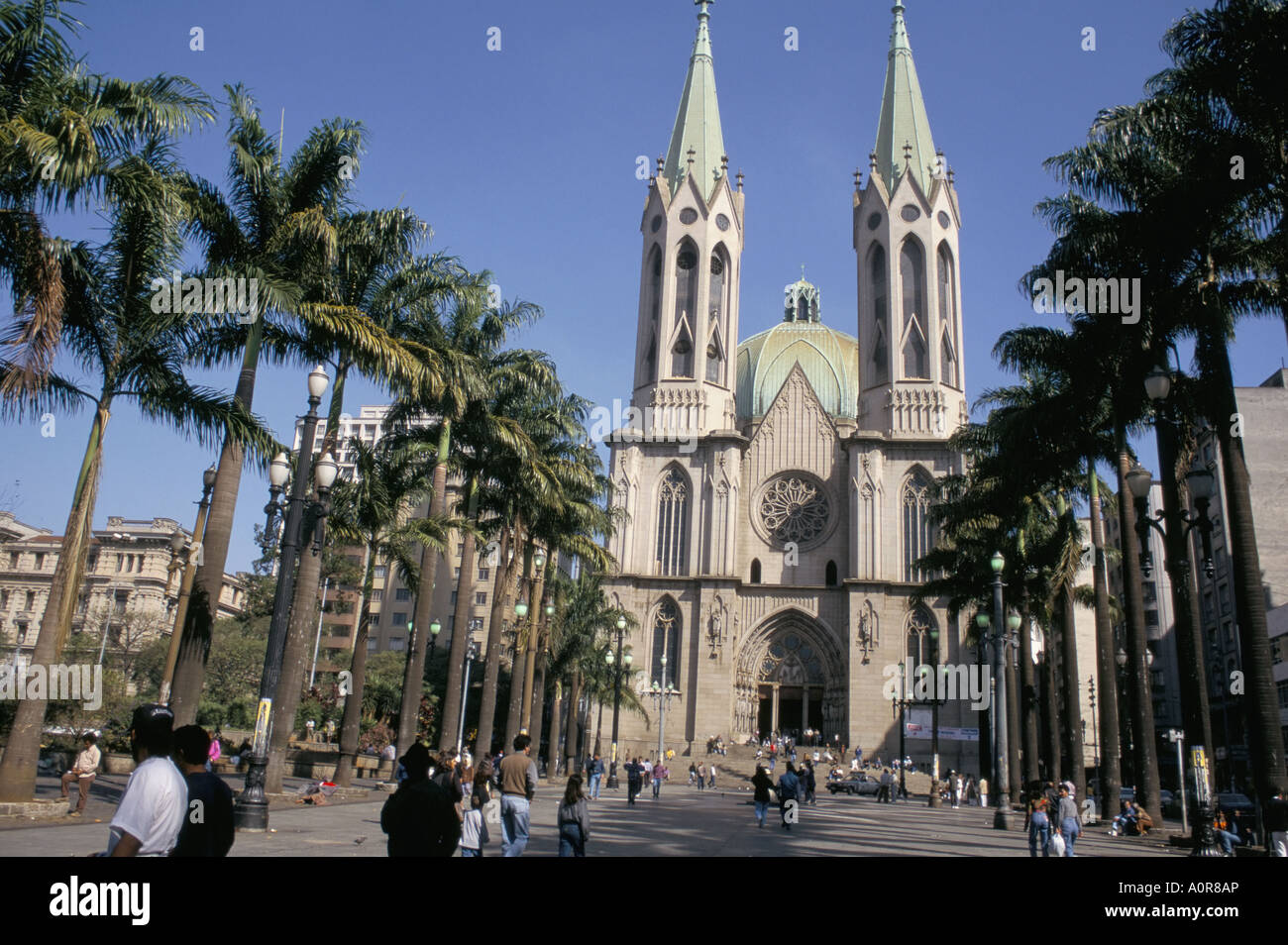 City cathedral Sao Paulo Brazil South America Stock Photo