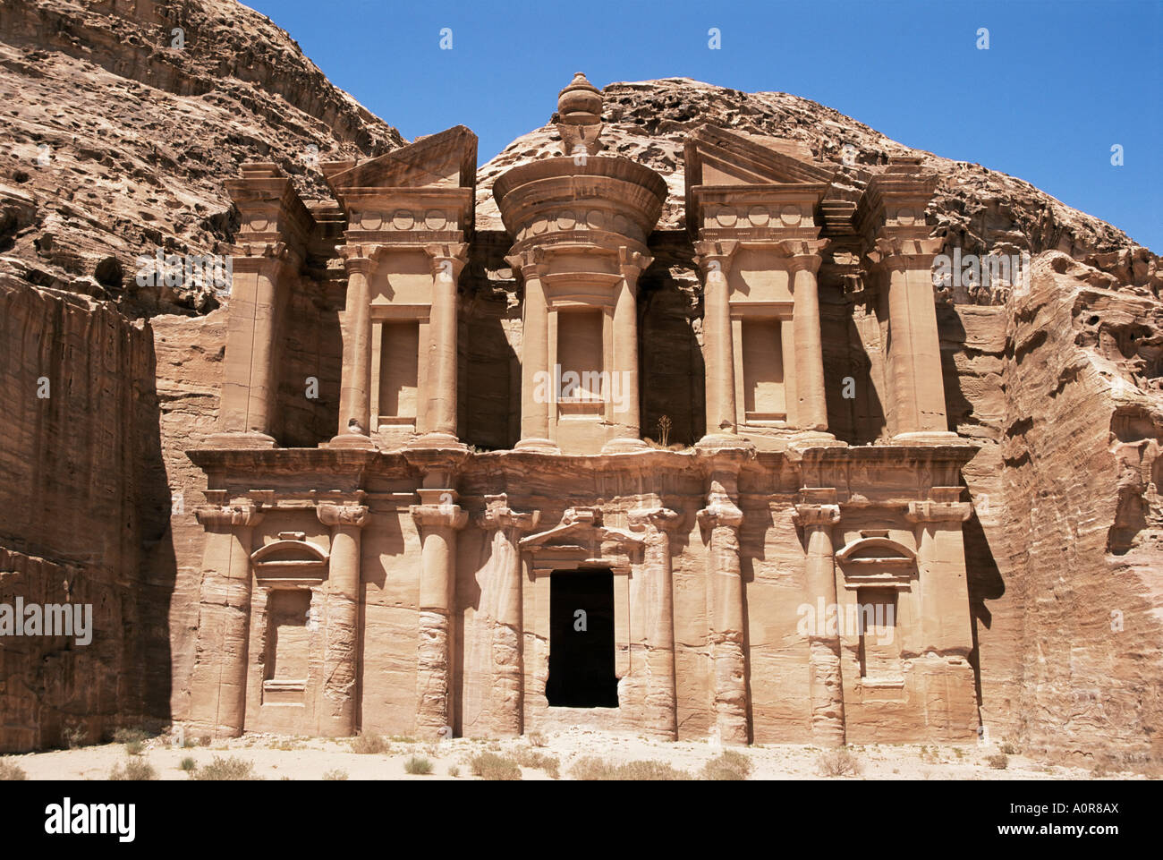 Ad Dayr the Monastery UNESCO World Heritage Site Jordan Middle East Stock Photo - Alamy