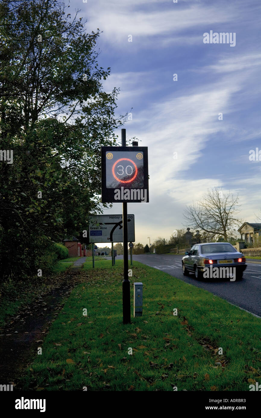 30 mph warning sign on road speed speeding speed limit drive driving ...
