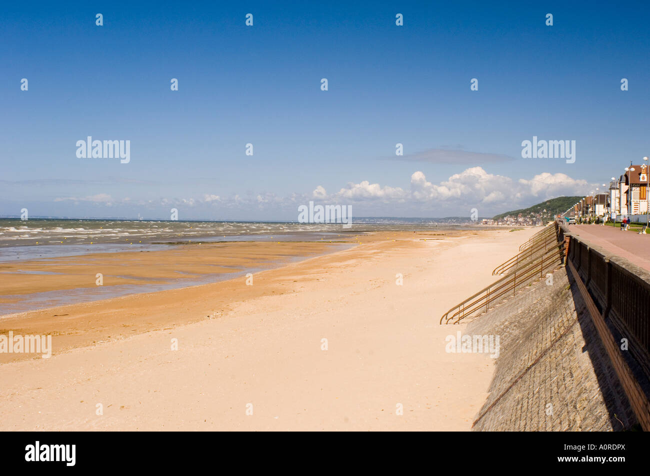 The beach at Cabourg Normandy France Europe Stock Photo Alamy