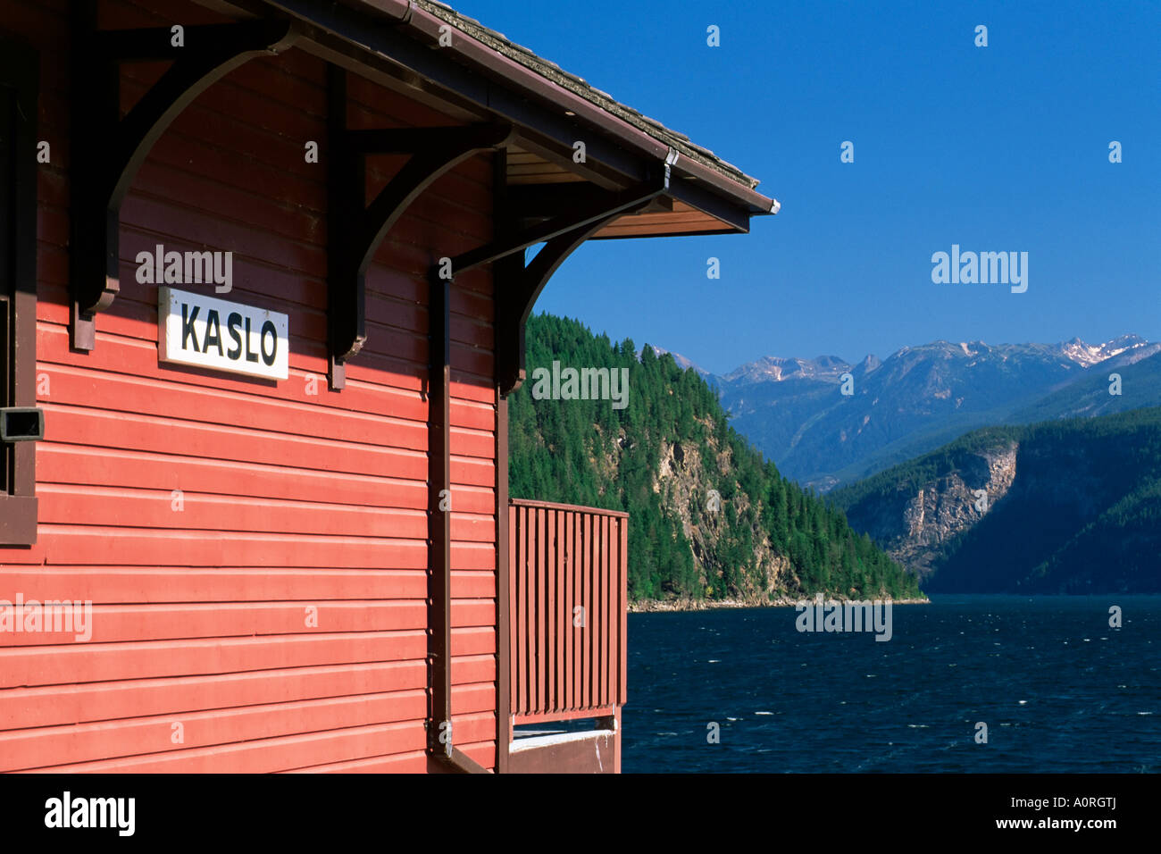 Wooden Cabin On The Shore Of Kootenay Lake Kaslo British Columbia