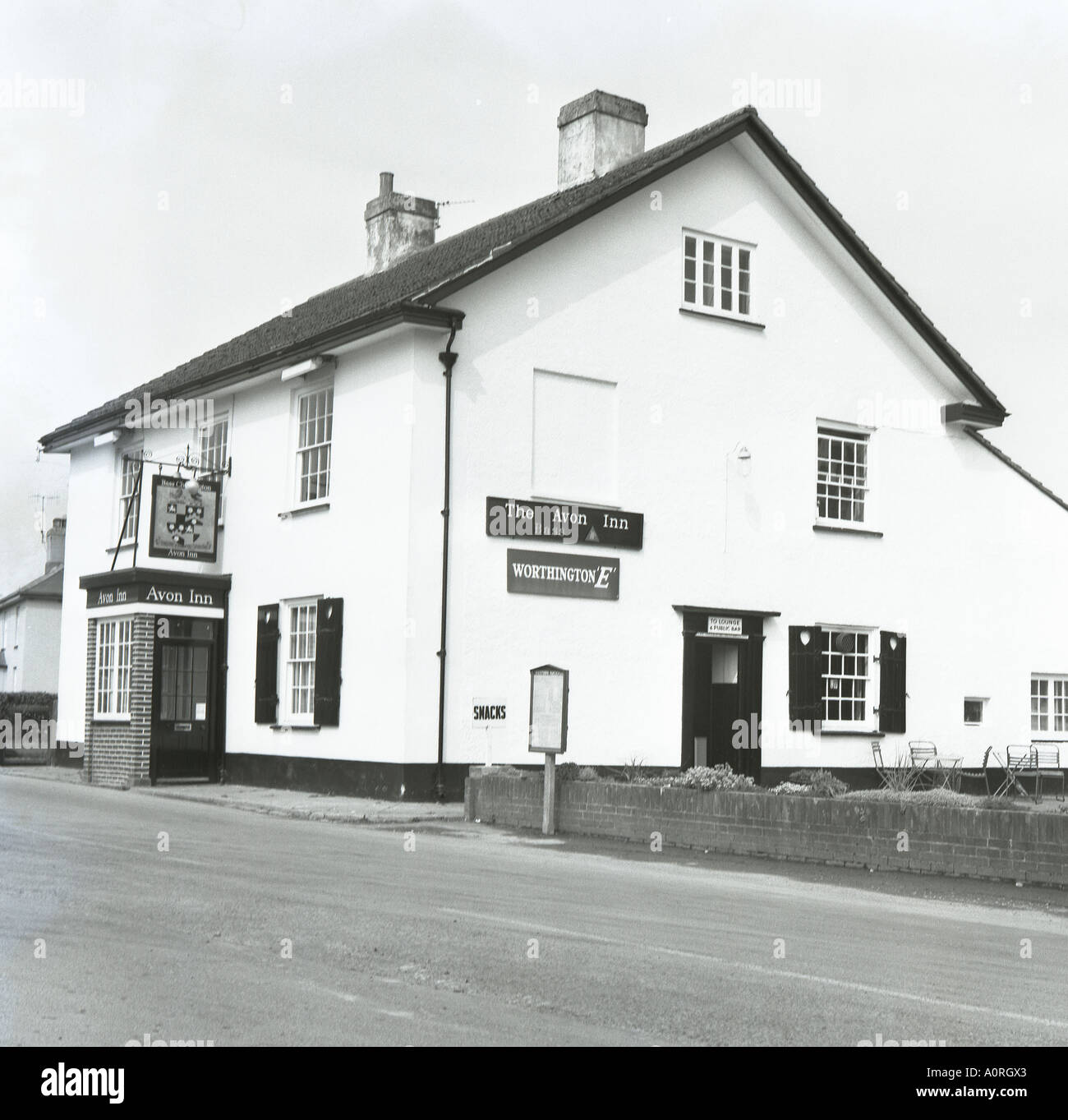 avon inn public house avonwick devon in 1974 in 6x6 negative format number 0071 Stock Photo