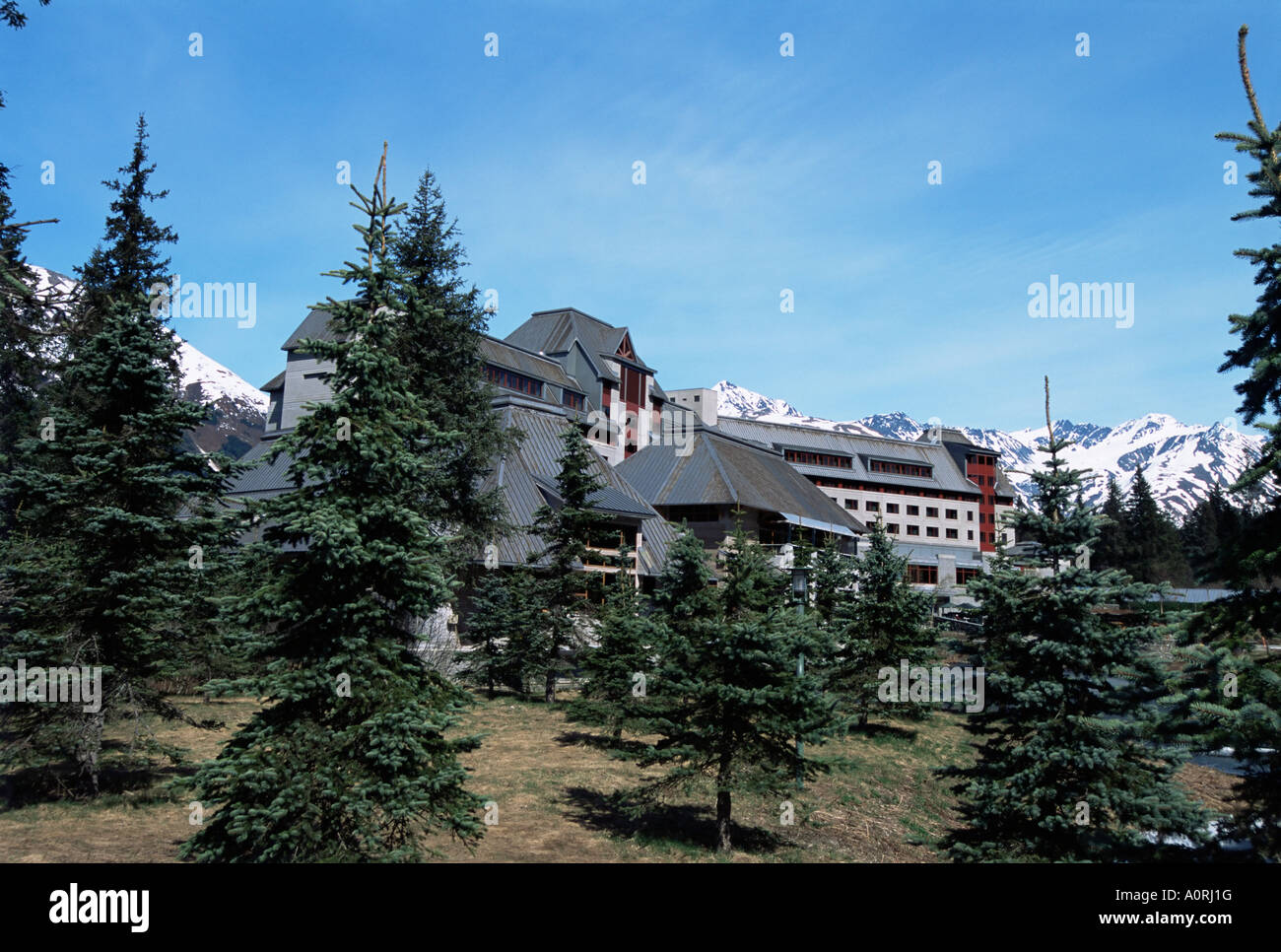 The Alyeska Resort Girdwood Alaska United States of America North America Stock Photo