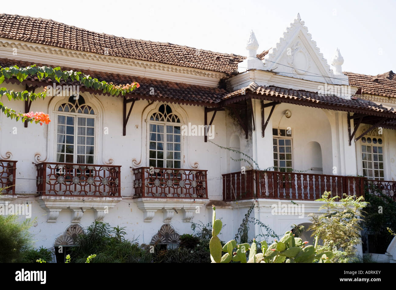 Braganza House an old Portuguese house Goa s largest private dwelling Chandor Goa India Asia Stock Photo