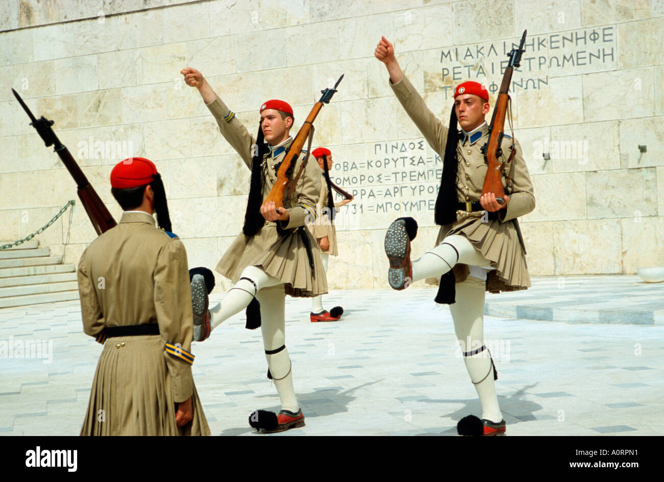 Soldier / Athen / Soldat Stock Photo