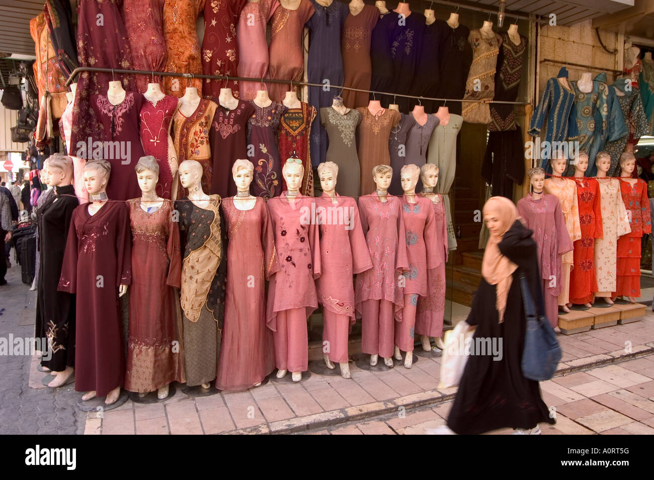 Dress shop Amman Jordan Middle East Stock Photo