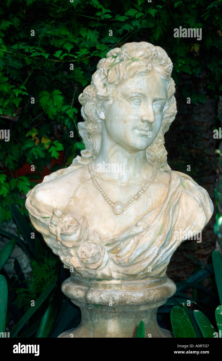 Bust of Empress Elizabeth / Elche / Bueste von Kaiserin Elizabeth Stock Photo
