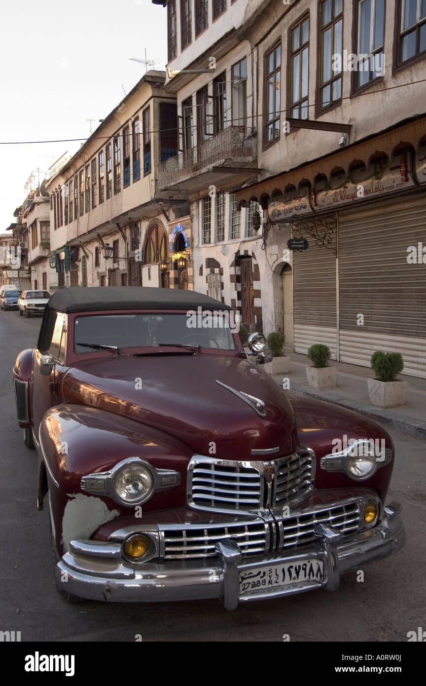 Lincoln classic car Damascus Syria Middle East Stock Photo Alamy