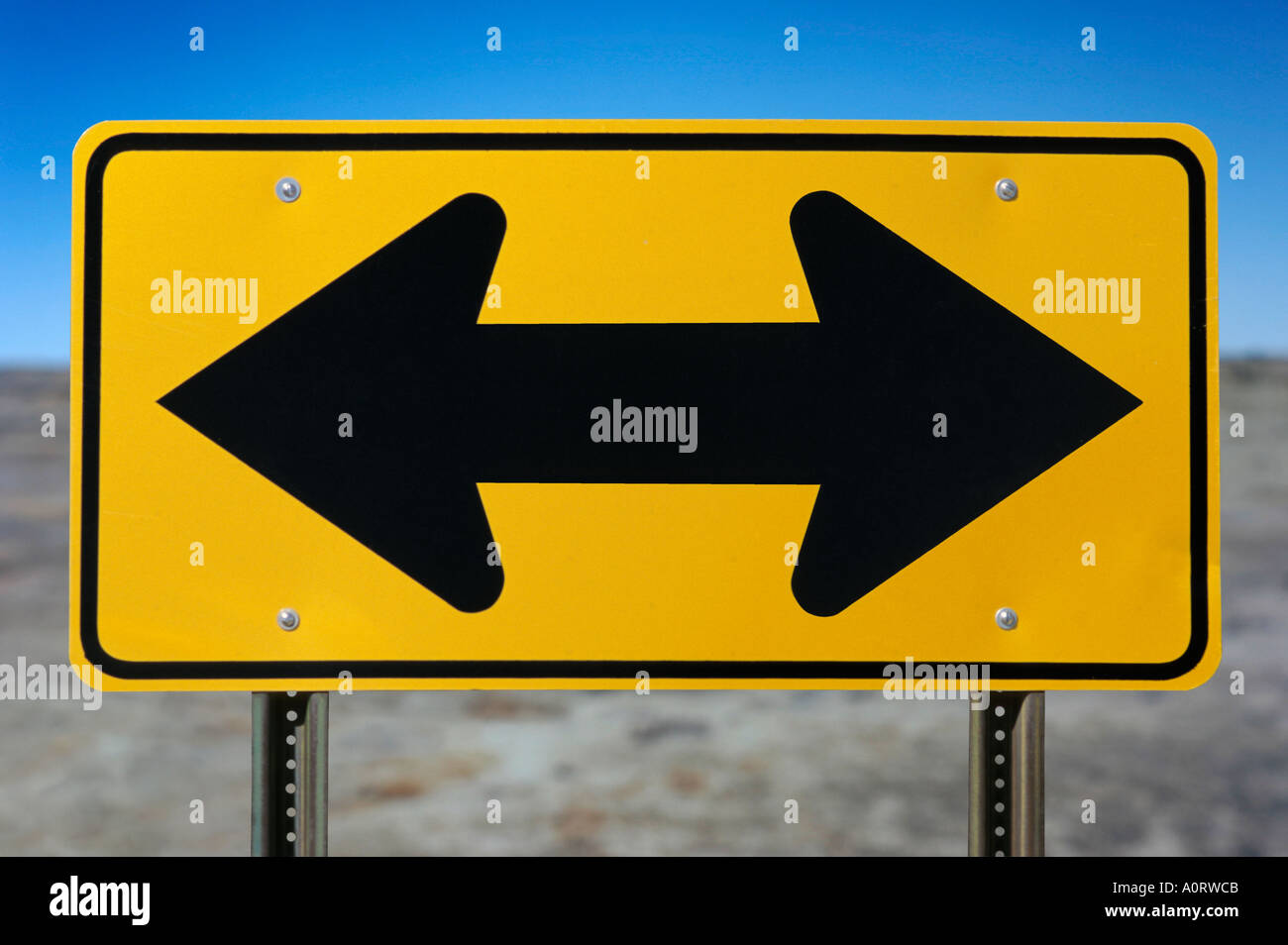 Left And Right Road Sign