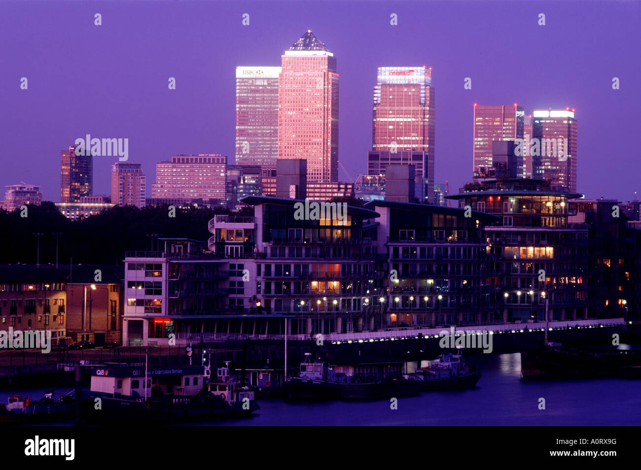 Canary Wharf Docklands Stock Photo - Alamy