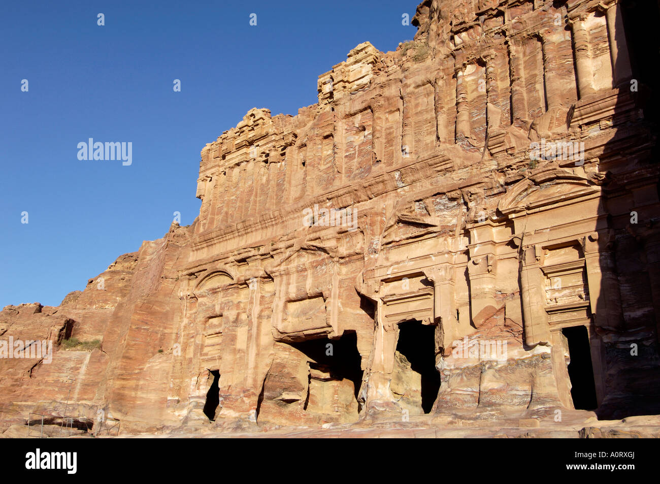 Palace Tomb Petra UNESCO World Heritage Site Jordan Middle East Stock Photo