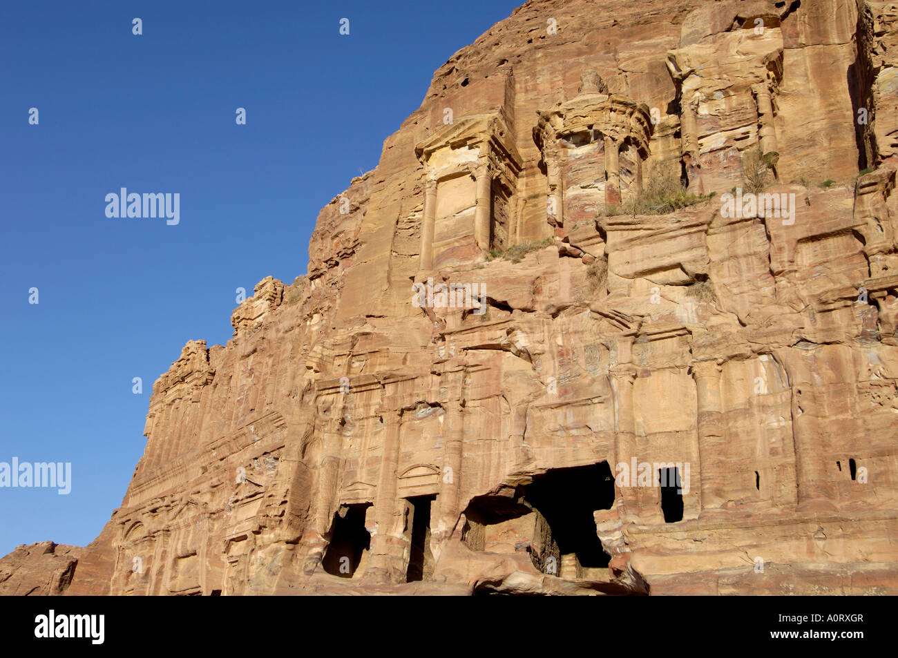 Corinthian Tomb Petra UNESCO World Heritage Site Jordan Middle East Stock Photo