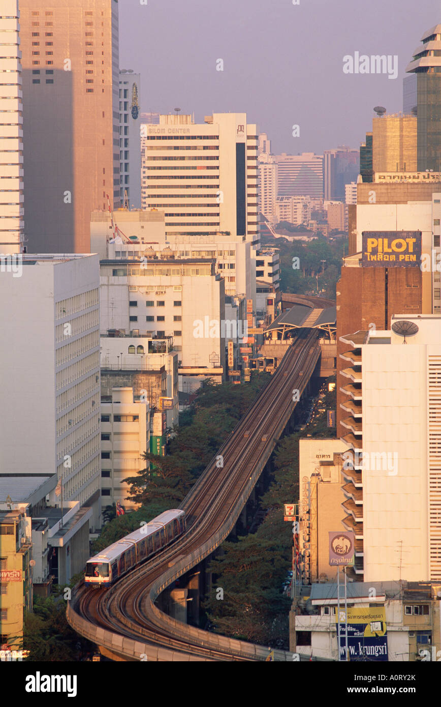 Sky Train BTS Buildings Stock Photo - Alamy