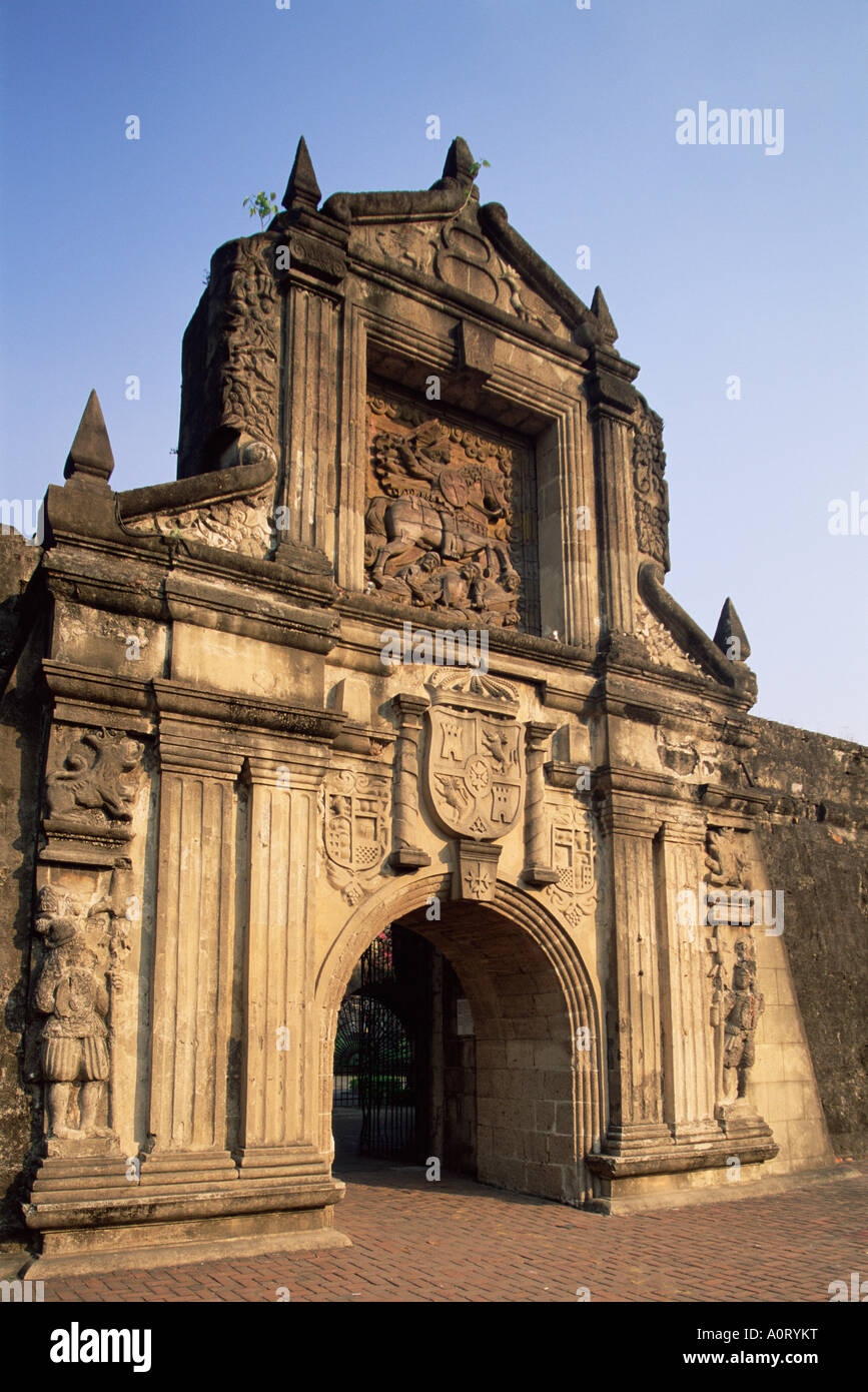 Entrance gate Fort Santiago Intramuros Stock Photo
