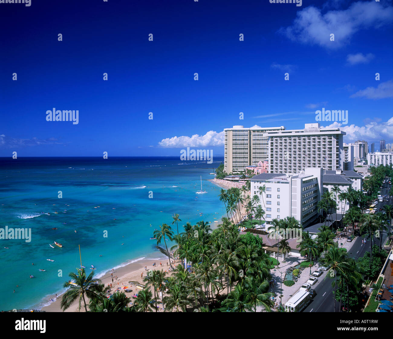 Waikiki Beach Stock Photo