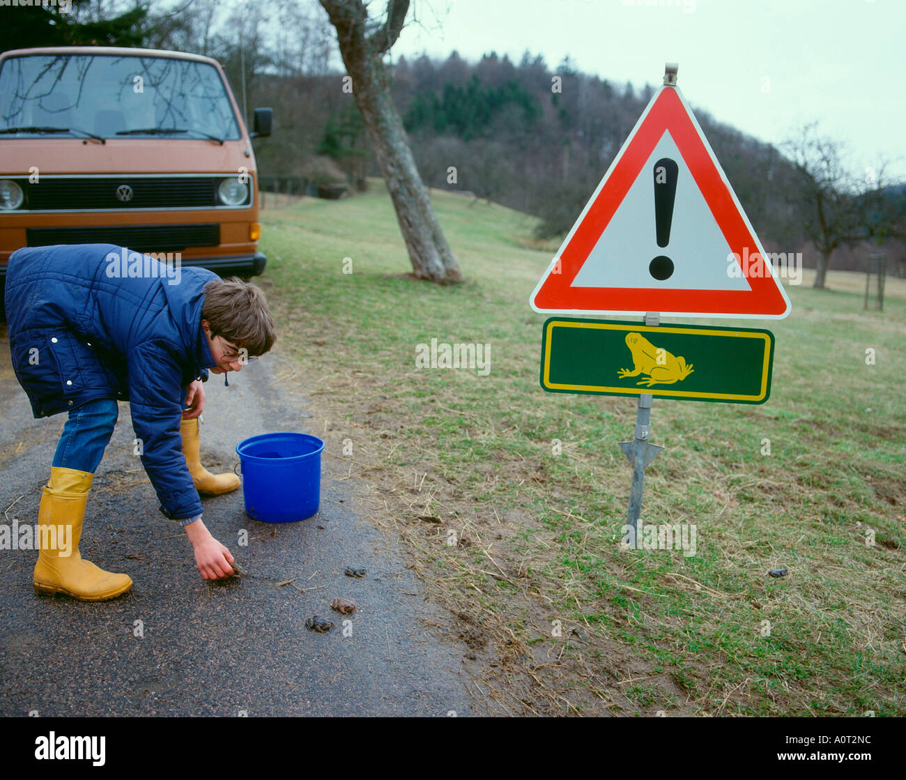 Spawning migration Stock Photo
