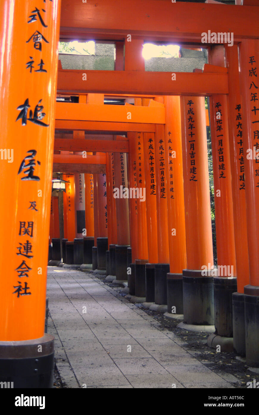 Japan Kyoto Fushimi Inari Shrine torii gates Stock Photo - Alamy