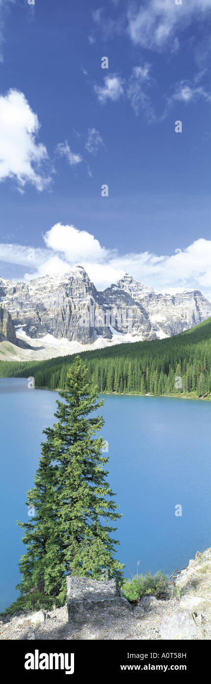 Moraine Lake Canadian Rockies World Heritage Stock Photo - Alamy