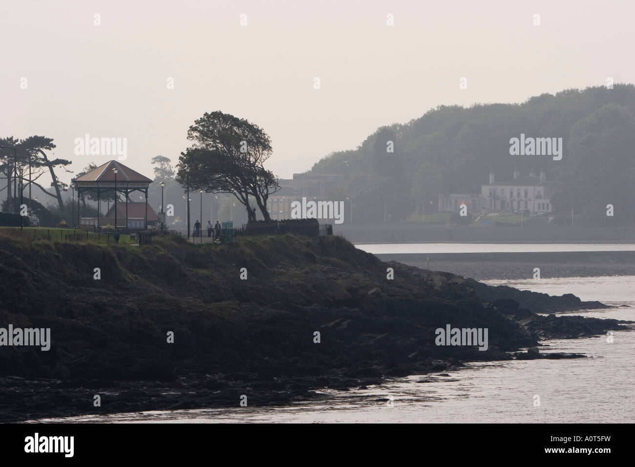 The seafront in Clevedon Somerset Stock Photo