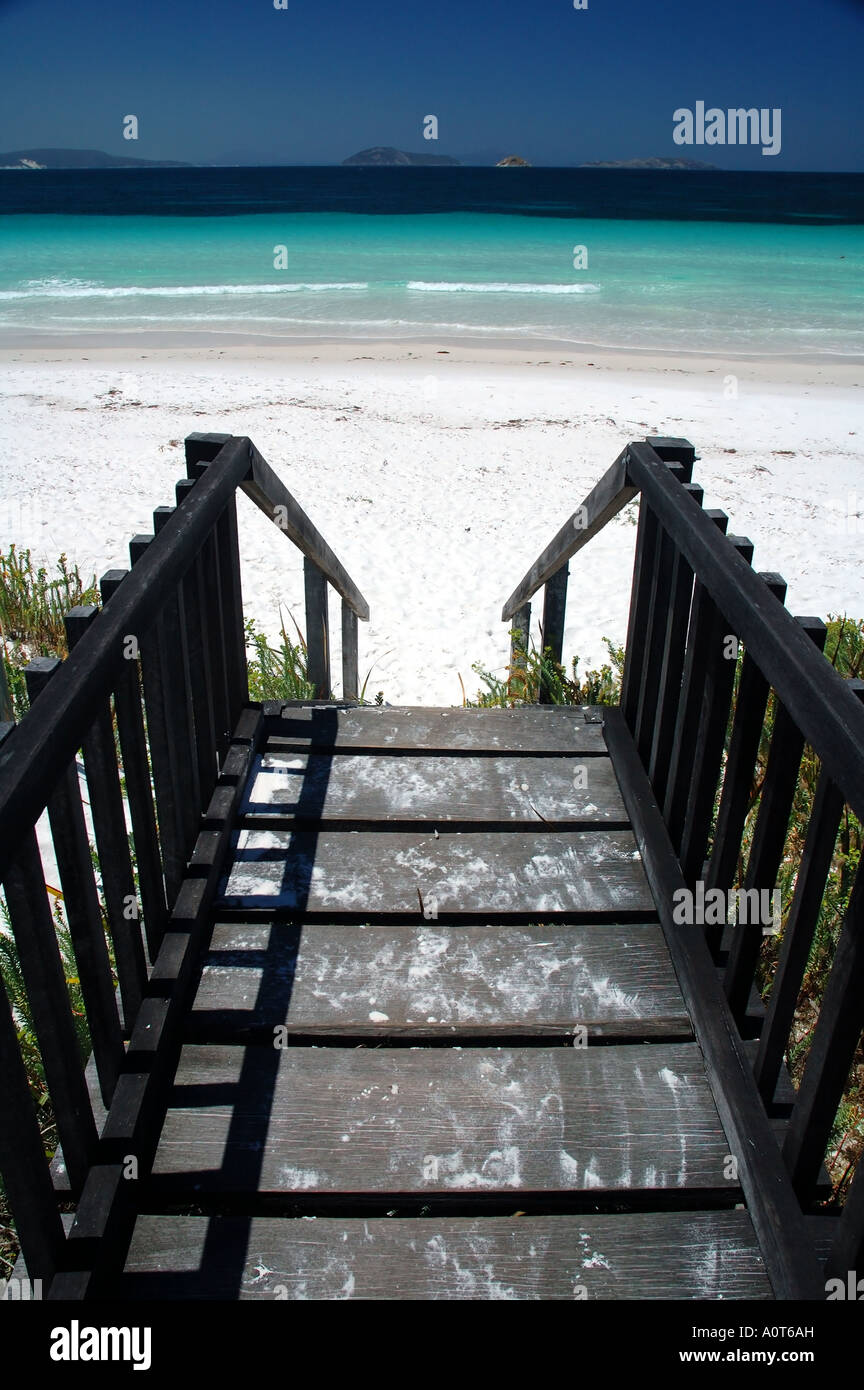 Pathway to beautiful Goode Beach Albany Western Australia Stock Photo
