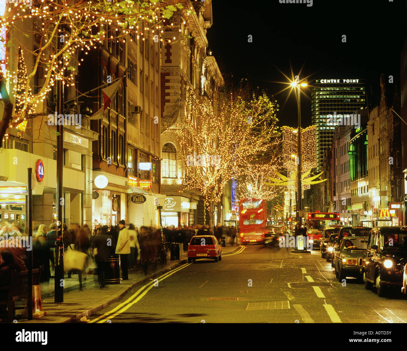 Oxford Street night Stock Photo - Alamy