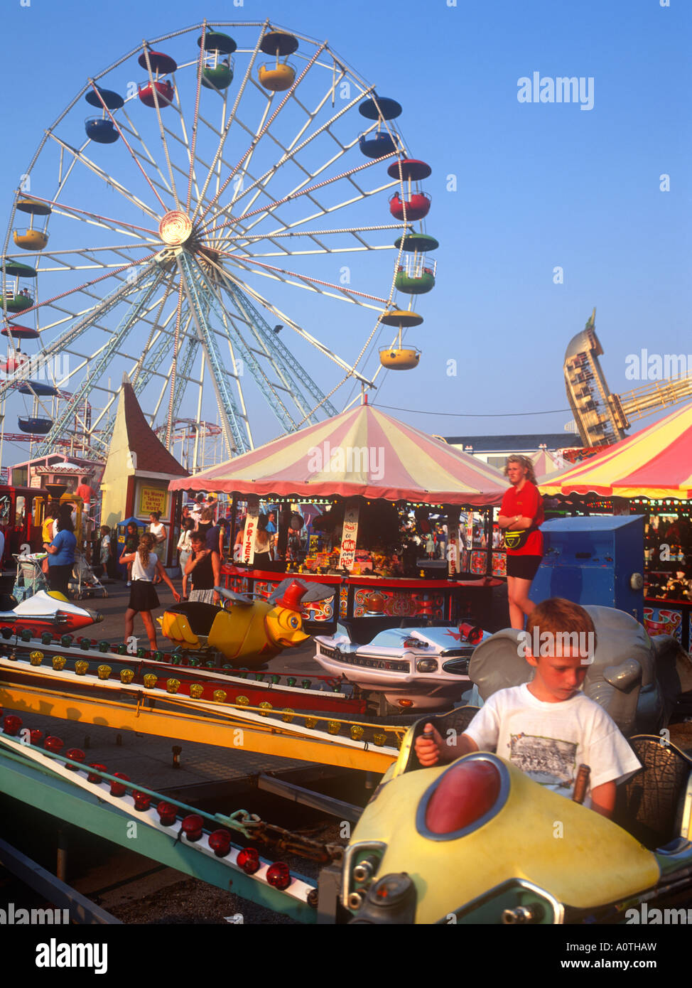 Funfair at Barry Island Barry Vale of Glamorgan South Wales Stock Photo ...