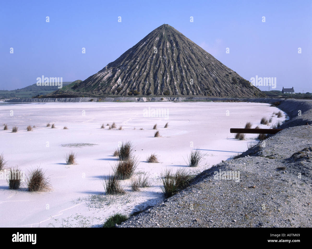 St Austell China Clay Pit and spoil heap Stock Photo Alamy