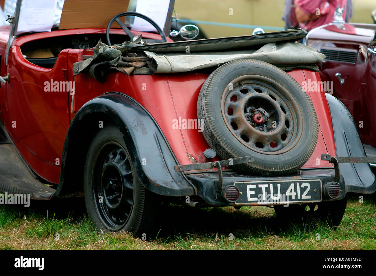 VINTAGE ENGLISH CAR Stock Photo Alamy