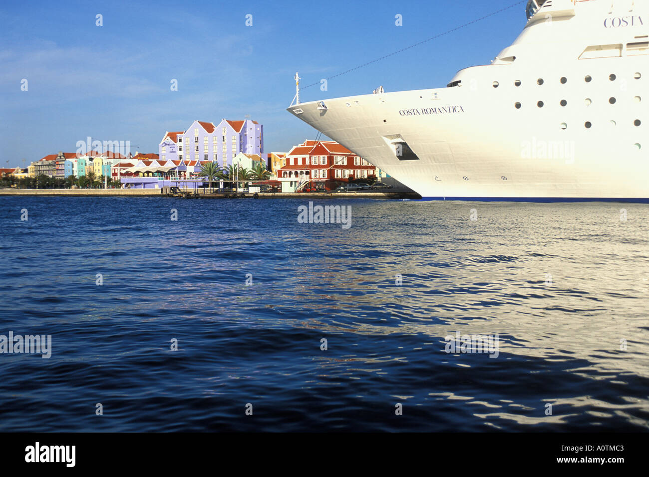 Curacao, Willemstad, Cruise Ship At Dock Stock Photo - Alamy