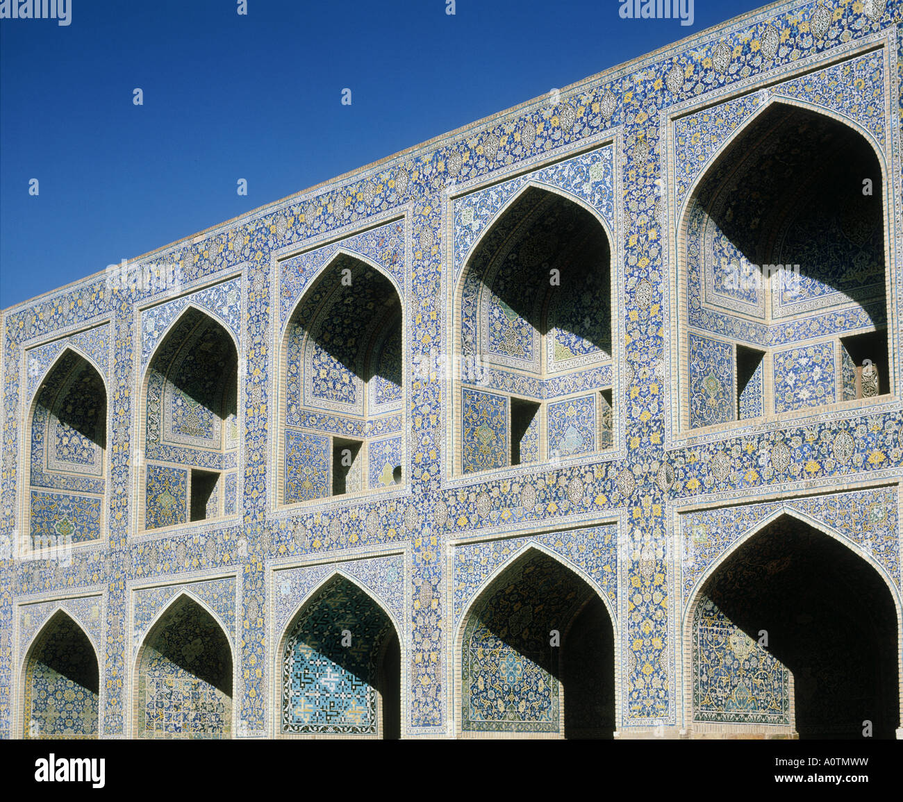 Tile Work of Imam Mosque World Heritage Stock Photo - Alamy