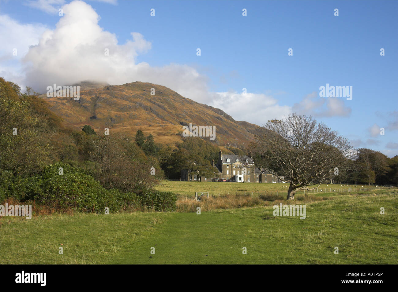 Lochbuie House, Lochbuie Isle of Mull, Argyll, Scotland Stock Photo