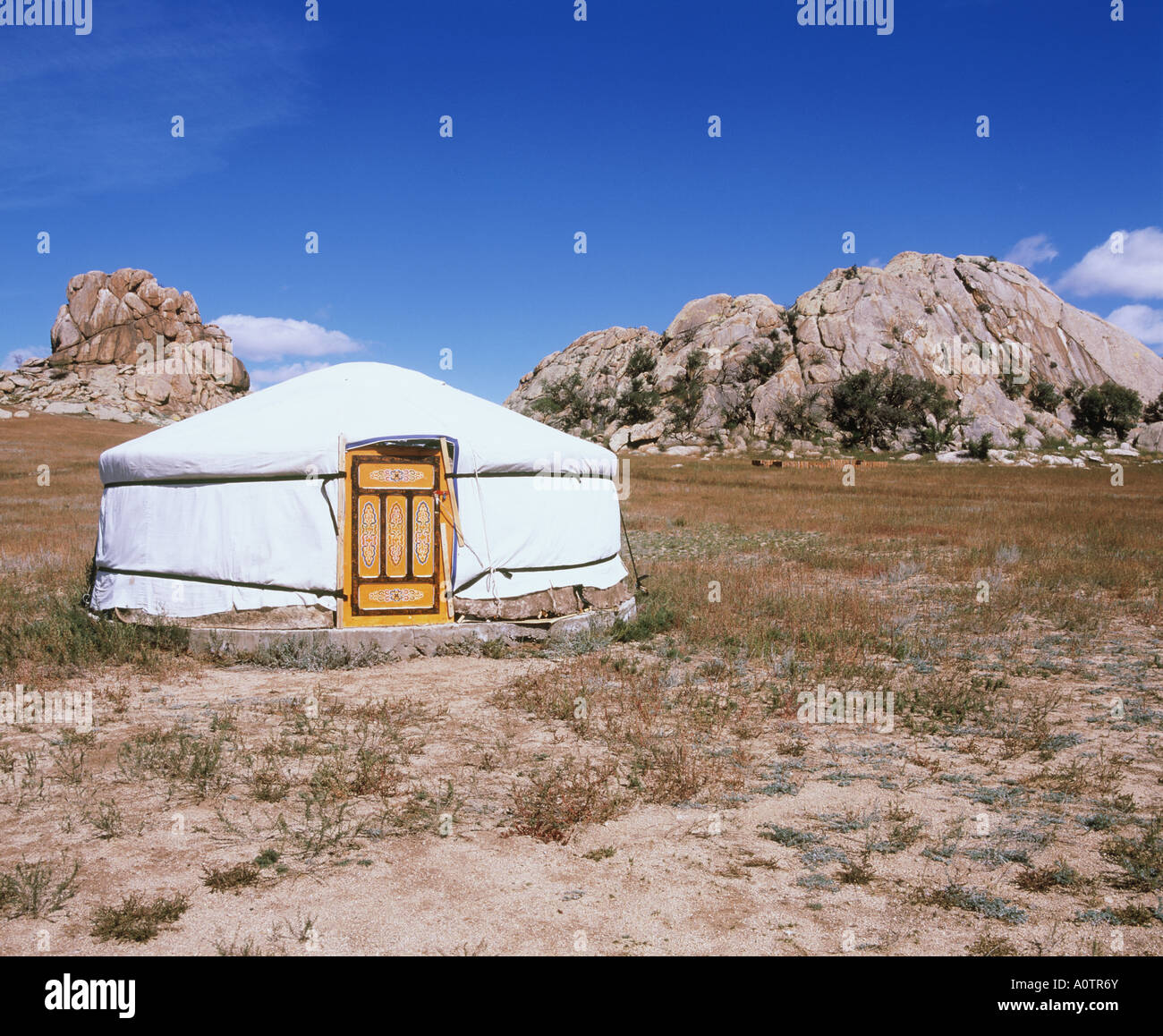 Ger Mongolian Tent House Stock Photo - Alamy
