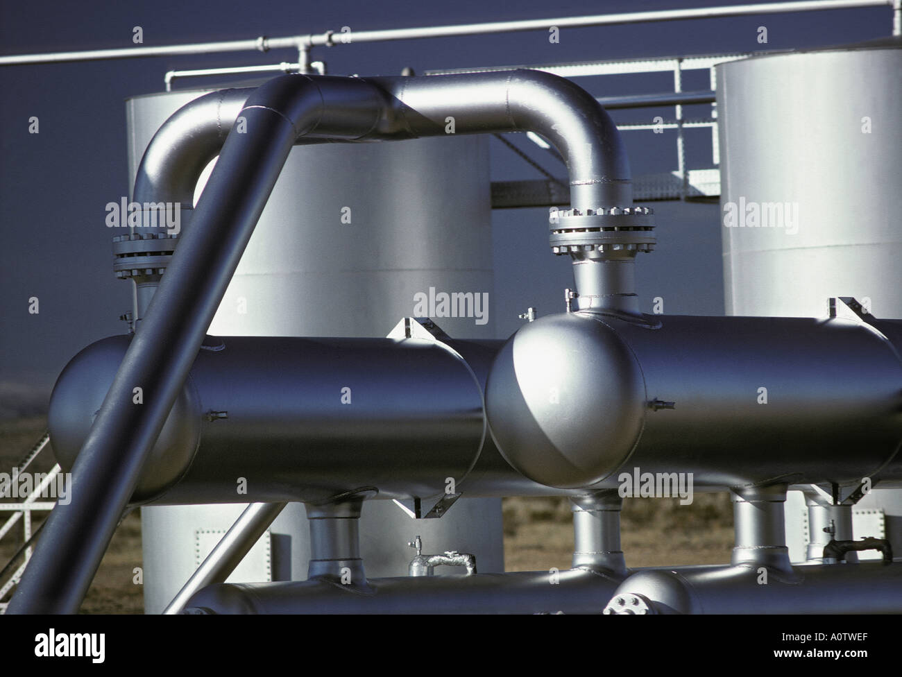 Natural Gas Plant compressor station Stock Photo Alamy